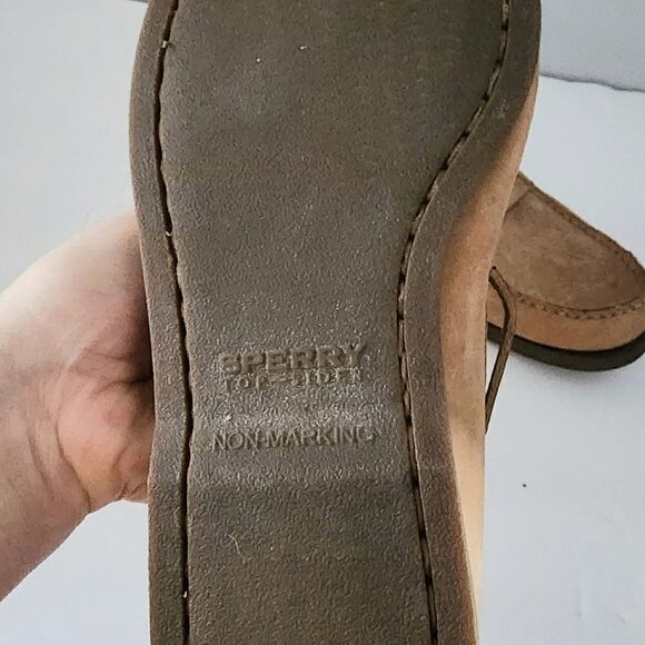 Sperry topsider loafer shoe camel color men\'s size 8.5 main image 4